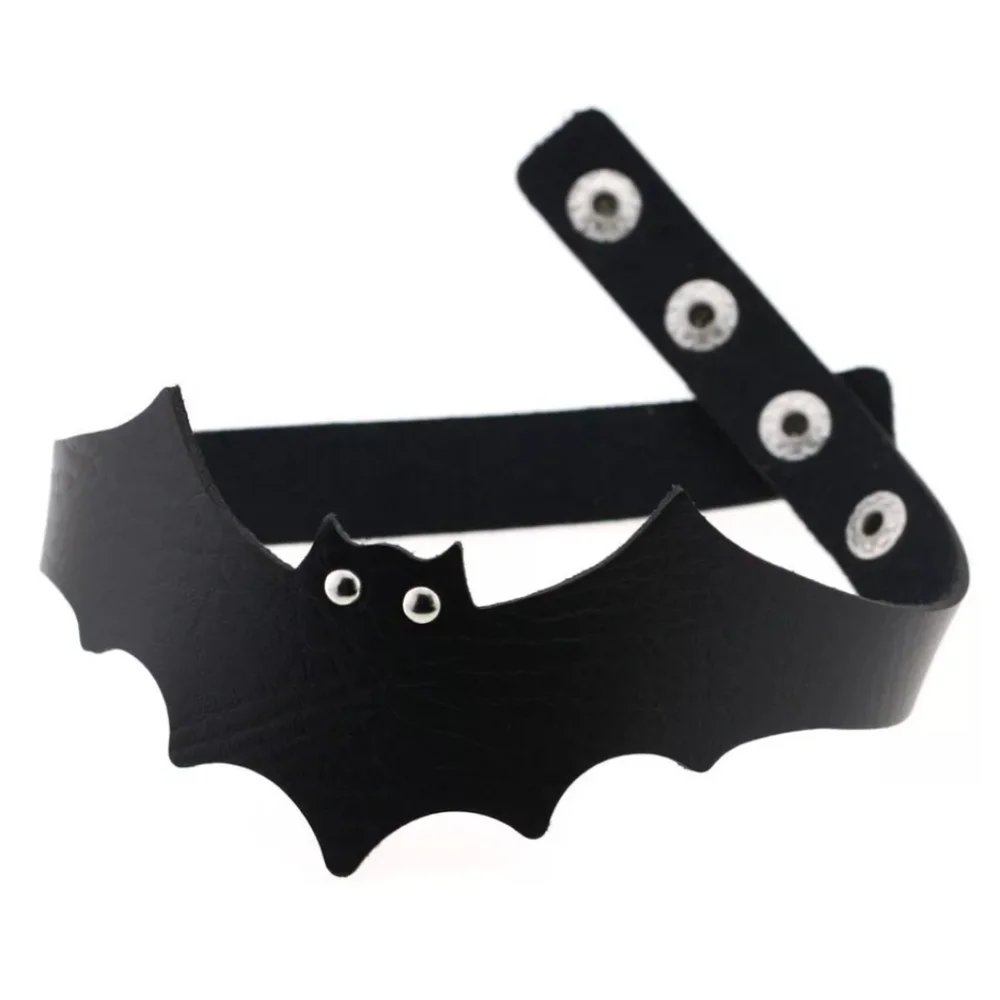 Black Bat Collar Choker Necklace